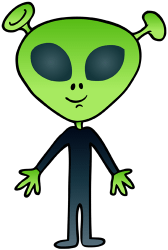 Alien amb un gran cap i grans ulls Joc