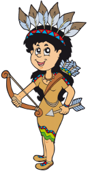 Dona jove d'una tribu d'indis nord-americans Joc
