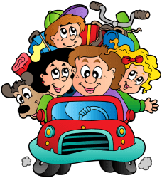 La família marxa de vacances amb el cotxe Joc