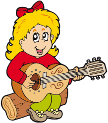 Noia tocant la guitarra Joc
