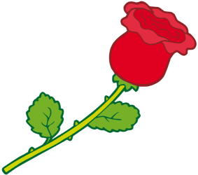 Rosa vermella, la flor de l'amor Joc