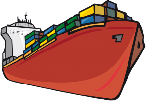 Vaixell de càrrega transportant contenidors Joc