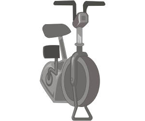 Bicicleta estàtica, un aparell de gimnàs Joc