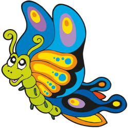 Bonica papallona amb ales de colors Joc