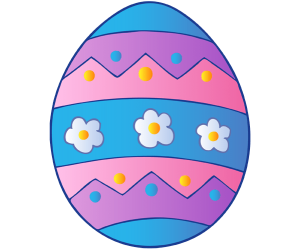 Decoració de Pasqua, un ou decorat Joc