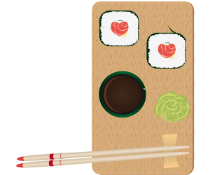 Gastronomia japonesa a punt per menjar Joc