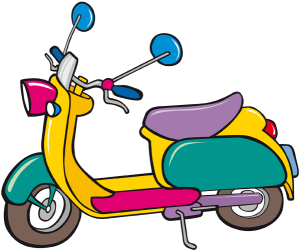 La primera moto tipus scooter, Vespa Joc