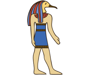 Thot, Déu egipci amb cap d'ibis Joc