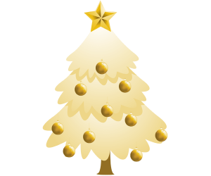 Un avet amb decoracions, un arbre de Nadal Joc