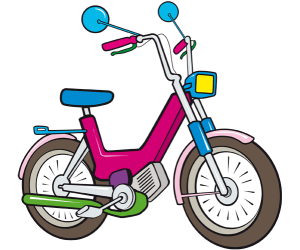 Un ciclomotor, un vehicle com una moto petita Joc