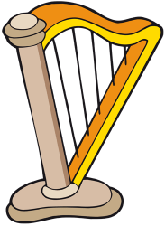 Arpa cèltica, instrument Nacional d'Irlanda Joc