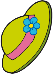 Barret verd amb una flor Joc