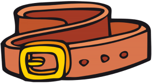 Cinturó de cuir amb sivella Joc