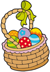 Cistell amb ous de Pasqua Joc