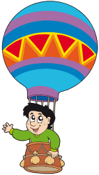 Globus aerostàtic en vol amb un passatger Joc