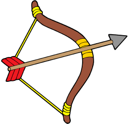 L'arc i la fletxa, arma dels indis americans Joc