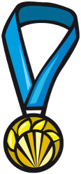 Medalla d'or per al guanyador Joc