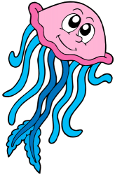 Medusa, animal marí amb llargs tentacles Joc