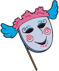 Màscara veneciana. Màscara del Carnaval de Venècia Joc