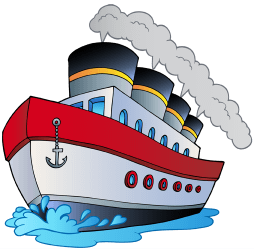 Vaixell a vapor en navegació Joc