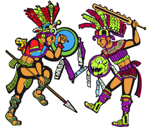 Ballarins precolombins en un ritual de batalla Joc