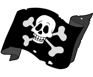 Bandera Jolly Roger, bandera dels pirates Joc
