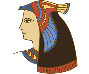 Deessa egípcia amb un tocat d'ocell Joc