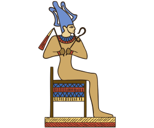 El faraó assegut al tron Joc
