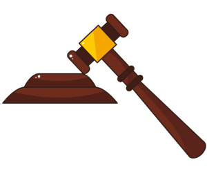 El martell, el martellet del jutge Joc