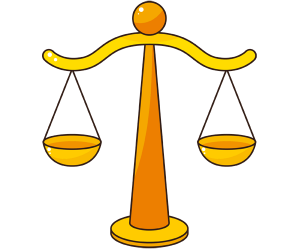 El símbol de la justícia, una balança clàssica Joc