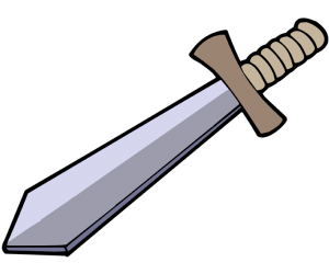 Espasa, arma blanca amb doble tall Joc