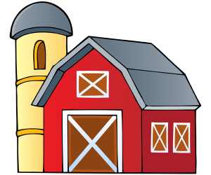 L'edifici de la granja amb estable i graner Joc
