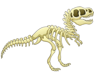 L'esquelet de dinosaure, animal prehistòric Joc