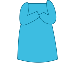 La camisa de dormir blau cel de l'àvia Joc