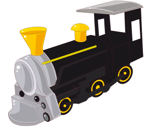 Locomotora de vapor antiga, una peça històrica Joc