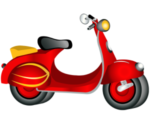 Moto clàssica scooter. Moto Vespa Joc