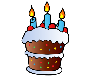 Pastís d'aniversari amb tres espelmes Joc