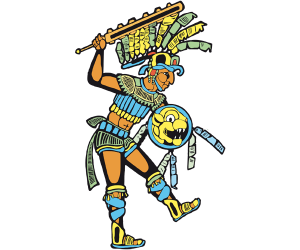 Un guerrer precolombines en una dansa ritual Joc