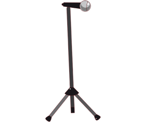 Un micròfon amb suport de peu Joc