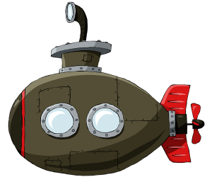 Un submarí, una embarcació submarina Joc