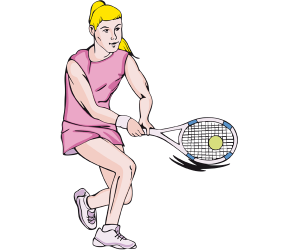 Una jugadora de tennis de en els Jocs Olímpics Joc