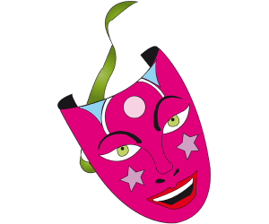Una màscara feliç per Carnaval Joc