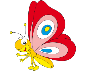 Una papallona, un insecte volador diürn Joc
